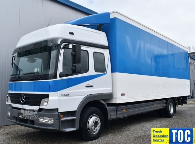 Box truck MERCEDES-BENZ Atego 1328 L 4x2 6-Sitze LBW AHK