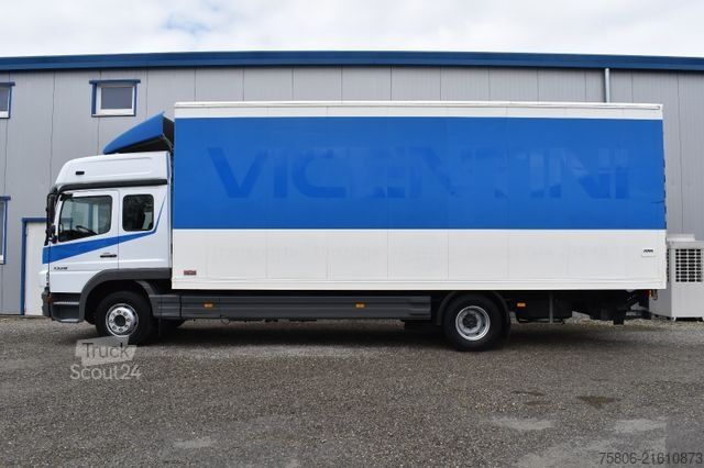 Box truck MERCEDES-BENZ Atego 1328 L 4x2 6-Sitze LBW AHK