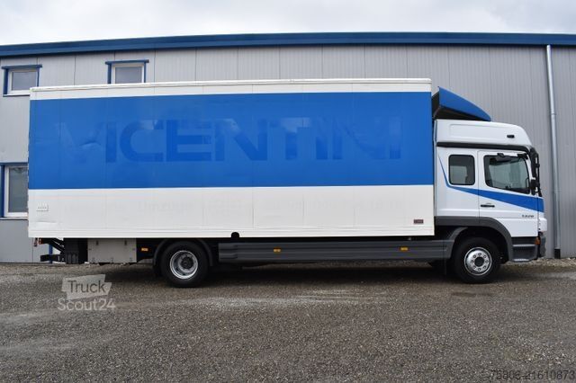 Box truck MERCEDES-BENZ Atego 1328 L 4x2 6-Sitze LBW AHK