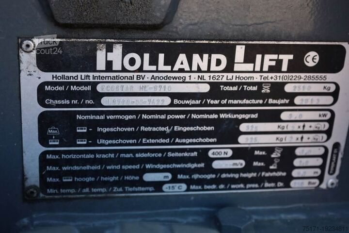 Scissor lift Holland Lift Ecostar HL-9710 Electric, 12m Working Height, 325k