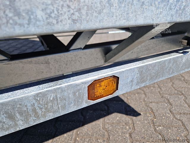 Rimorchio per auto trailershop Hochlader mit Plane Spriegel 405x203x210cm lager