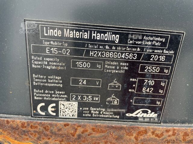 Electric – 3 roți Linde E15-02-386 EVO