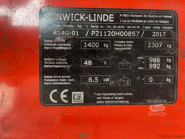 Reach Trucks Linde R14G-01