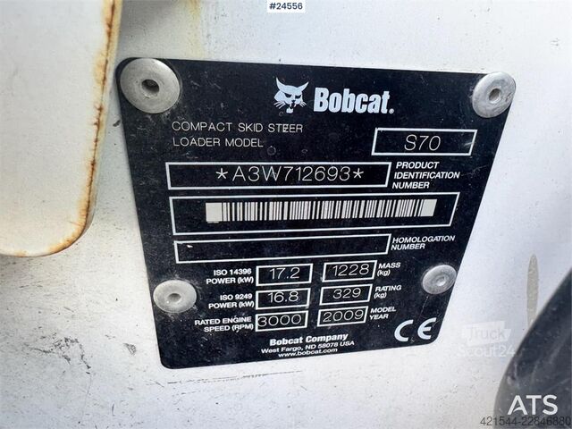 Φορτωτής Bobcat S70 Compact Loader with Sweeper, Bucket and Pallet