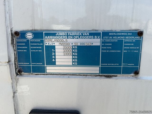 Koffer Jumbo MV 200.5 / Box / BPW Drum / Schamelwagen - Mole...