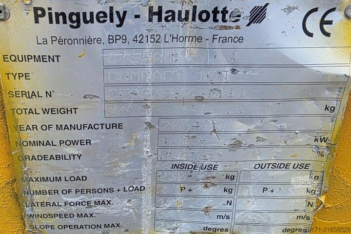 Scherenhebebühne Haulotte Compact 10N Electric, 10m Working Height, 230kg Ca