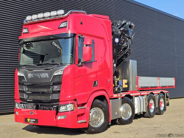 Standard-SZM Scania R650 V8 8x4 / HMF 9520 + JIB + WINCH / 140.000 ...