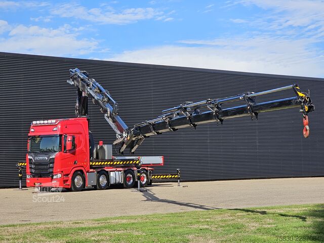 Standard-SZM Scania R650 V8 8x4 / HMF 9520 + JIB + WINCH / 140.000 ...