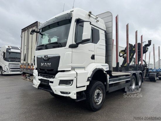 Камион за дърва MAN TGS 33.510 BL 6X4, INTARDER, HOLZTRANSPORTER, LIV 120Z