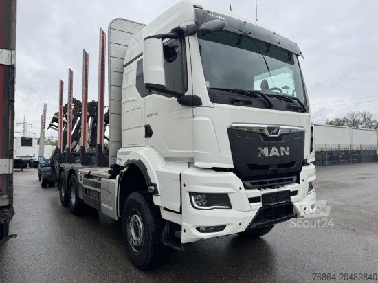 Камион за дърва MAN TGS 33.510 BL 6X4, INTARDER, HOLZTRANSPORTER, LIV 120Z