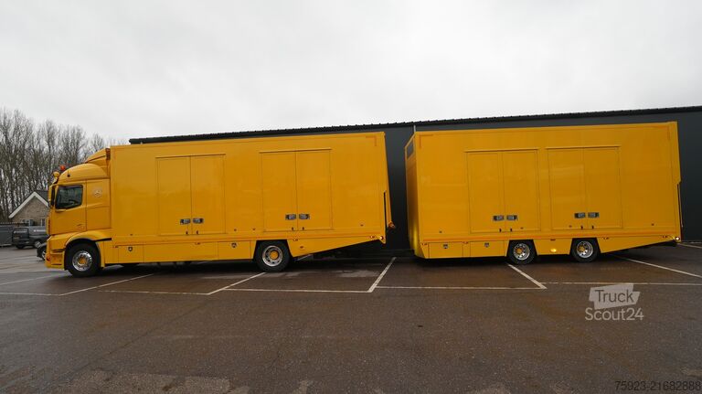 Fourgon porte-voitures Mercedes-Benz ACTROS 1942 CAR TRANSPORTER COMBI WITH TIJHOF T...