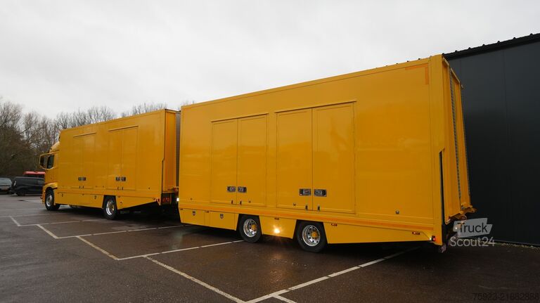 Fourgon porte-voitures Mercedes-Benz ACTROS 1942 CAR TRANSPORTER COMBI WITH TIJHOF T...