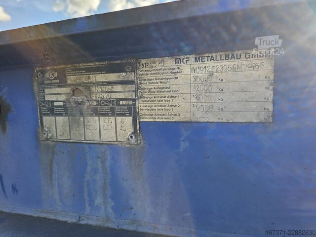 Transport kontenerowy MKF METALLBAU CS 20 / STEEL SUSPENSION/ ROR DRUM.