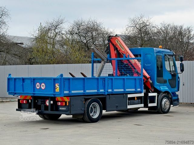 Kamyon üzerine monteli vinç RENAULT MIDLUM 220 *TIPPER 4,20m *PK 8502 B * TOPZUSTAND