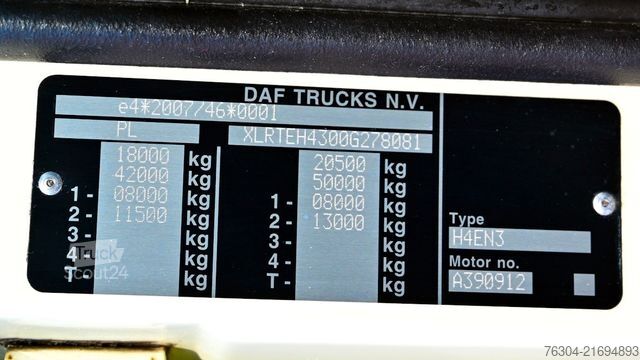 Standart çekici ünitesi DAF XF 480 FT