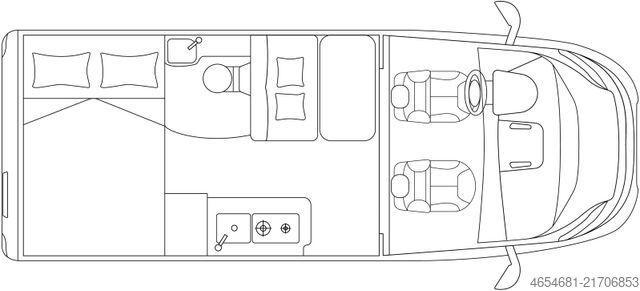 Camper LAIKA Kosmo 5.4 NAVI#SOLAR#AHK#SAT-TV#TOP -ZUSTAND