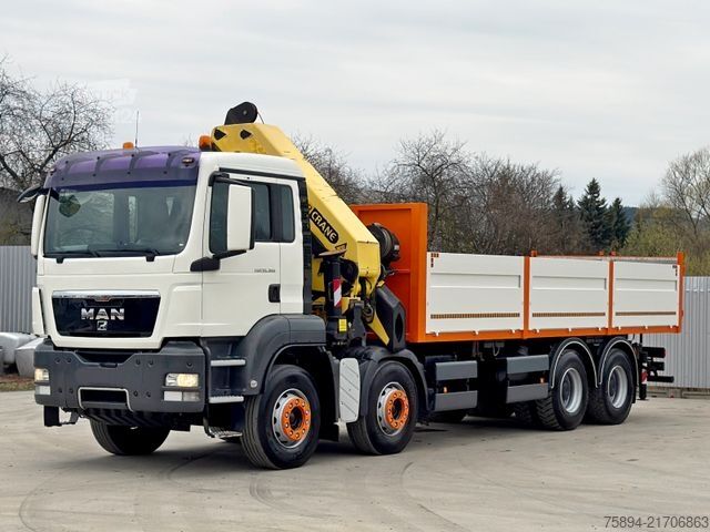 Kravas automašīnai uzstādīts celtnis MAN TGS 35.360*PRITSCHE 7,15m * PK 44002 / FUNK *8x4