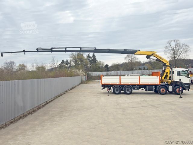 Kravas automašīnai uzstādīts celtnis MAN TGS 35.360*PRITSCHE 7,15m * PK 44002 / FUNK *8x4