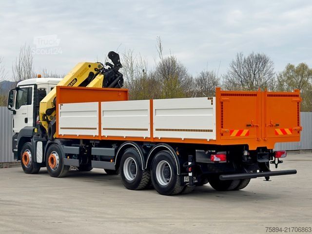 Kravas automašīnai uzstādīts celtnis MAN TGS 35.360*PRITSCHE 7,15m * PK 44002 / FUNK *8x4
