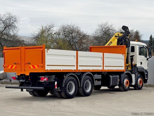 Kravas automašīnai uzstādīts celtnis MAN TGS 35.360*PRITSCHE 7,15m * PK 44002 / FUNK *8x4