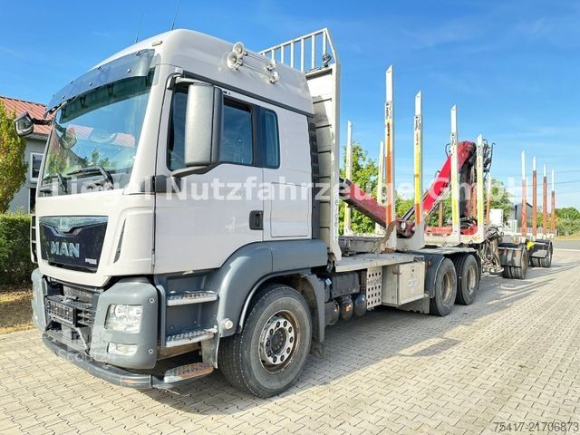 Apaļkoku pārvadāšanas kravas auto MAN TGS 500 mit Epsilon M120Z96 Ladekran