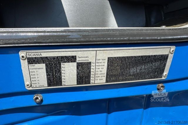 Φορτηγό ανατρεπόμενο SCANIA G480 6x2 Gergen 26T