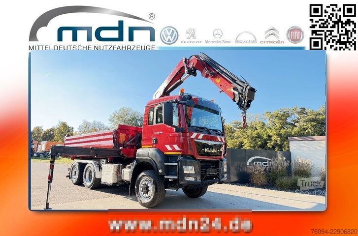 Autožeriav MAN TGS 28.440 6x4-4 ALLRAD KRAN 16m KIPPER