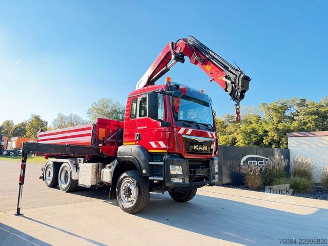 Autožeriav MAN TGS 28.440 6x4-4 ALLRAD KRAN 16m KIPPER