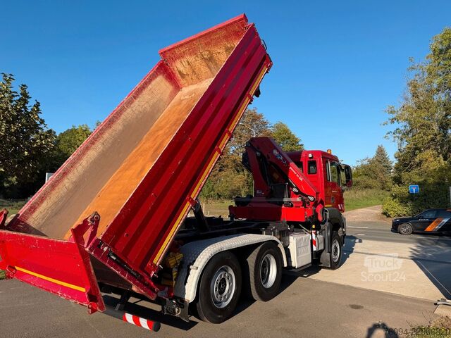 Autožeriav MAN TGS 28.440 6x4-4 ALLRAD KRAN 16m KIPPER