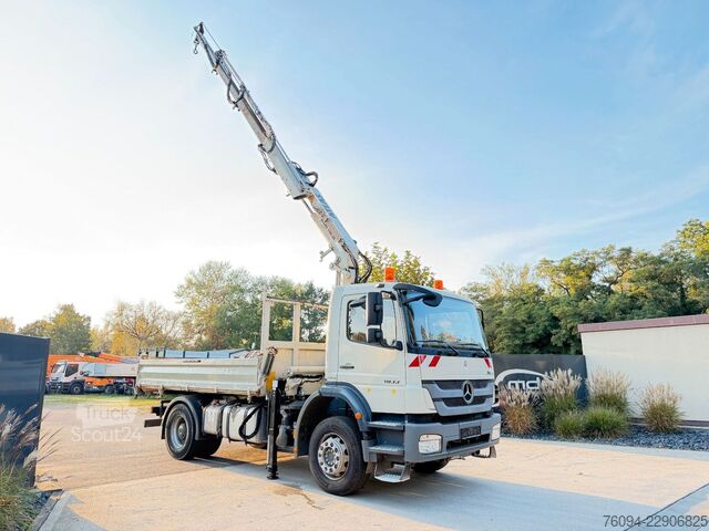 Γερανός τοποθετημένος σε φορτηγό MERCEDES-BENZ Axor 1833 4x2 Kipper Kran 13m FUNK AHK