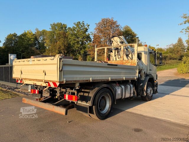 Γερανός τοποθετημένος σε φορτηγό MERCEDES-BENZ Axor 1833 4x2 Kipper Kran 13m FUNK AHK