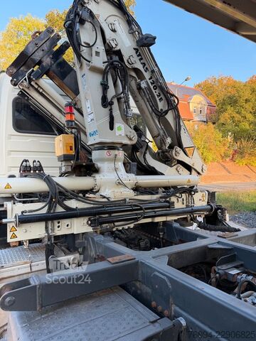 Γερανός τοποθετημένος σε φορτηγό MERCEDES-BENZ Axor 1833 4x2 Kipper Kran 13m FUNK AHK