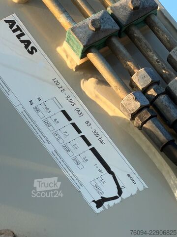 Γερανός τοποθετημένος σε φορτηγό MERCEDES-BENZ Axor 1833 4x2 Kipper Kran 13m FUNK AHK