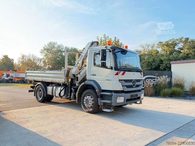 Wywrotka MERCEDES-BENZ Axor 1833 4x2 Kipper Kran 13m FUNK AHK