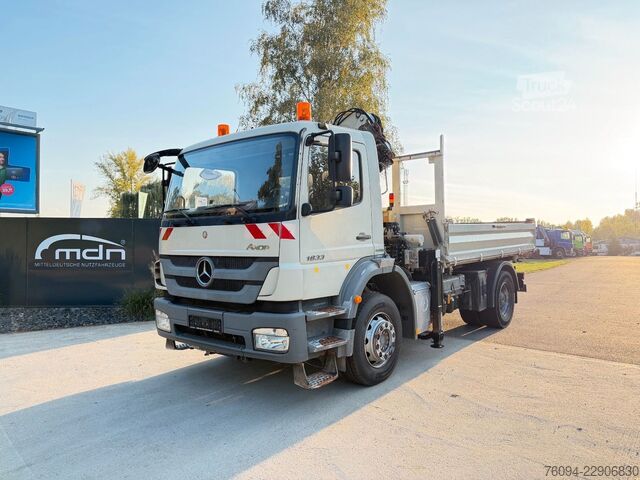 Wywrotka MERCEDES-BENZ Axor 1833 4x2 Kipper Kran 13m FUNK AHK