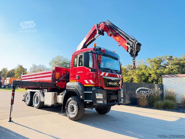 Самосвален камион MAN TGS 28.440 6x4-4 ALLRAD KRAN 16m KIPPER