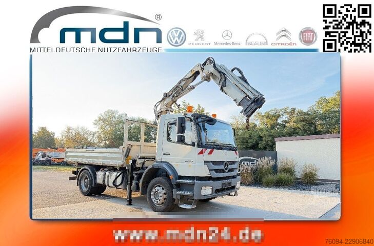 Trójstronna wywrotka MERCEDES-BENZ Axor 1833 4x2 Kipper Kran 13m FUNK AHK