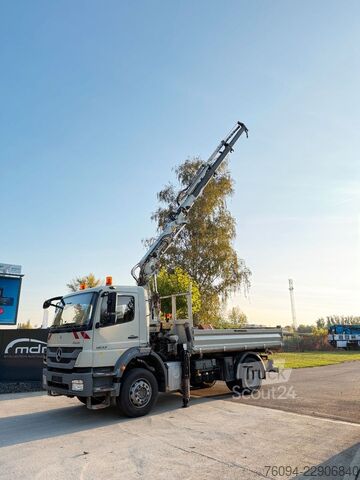 Trójstronna wywrotka MERCEDES-BENZ Axor 1833 4x2 Kipper Kran 13m FUNK AHK