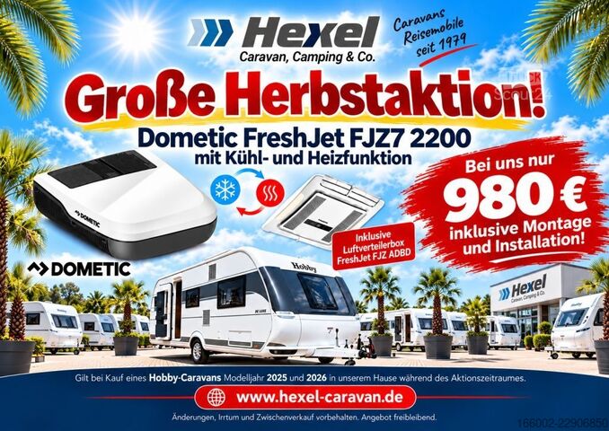 Husvagn HOBBY Excellent Edition 490 KMF 1800 kg Garagenklappe