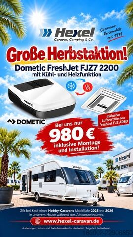 Husvagn HOBBY Excellent Edition 490 KMF 1800 kg Garagenklappe