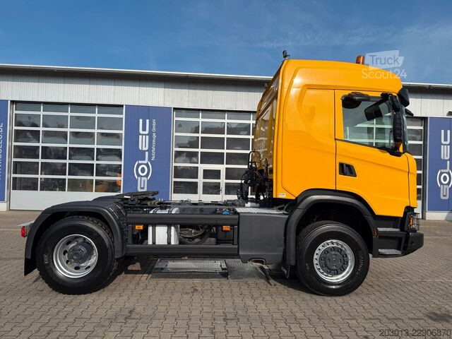 Standart çekici ünitesi SCANIA G450 XT 4x4 Euro 6 SZM Kipphydraulik Blatt /Luft