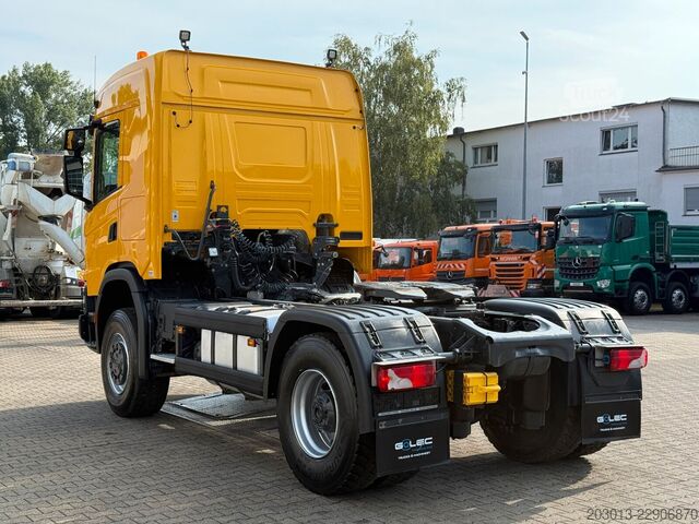 Standart çekici ünitesi SCANIA G450 XT 4x4 Euro 6 SZM Kipphydraulik Blatt /Luft