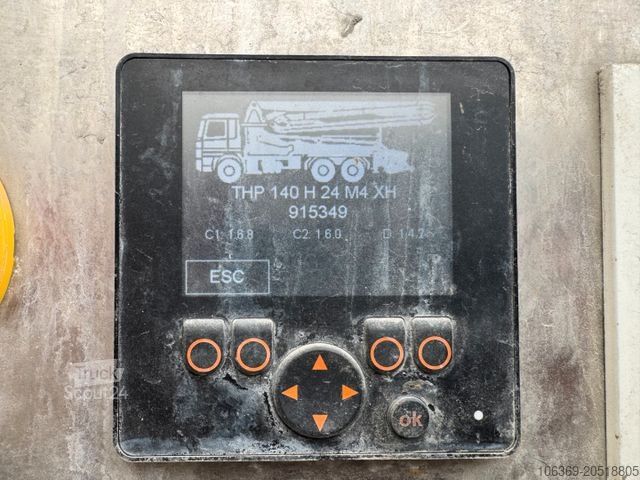 Betonpumpebil SCANIA P370 6x4 Liebherr THP140H 24 M4 XH Betonpumpe