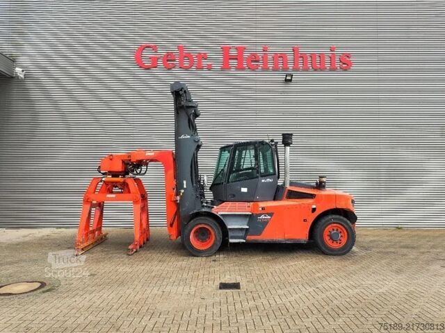 Gaffeltruck Linde H140 D/1200 - Steinweg Steinstapelgreifer - 2 p...