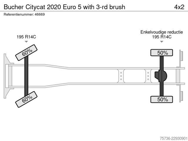 Kadunlakaisukone Bucher Citycat 2020 Euro 5 with 3-rd brush