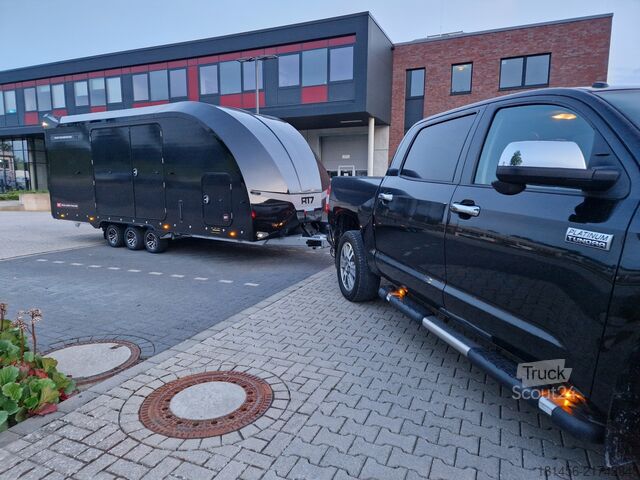 Autotransporter Anhänger Brian James Trailers Race Transporter 397 RT 7 direkt