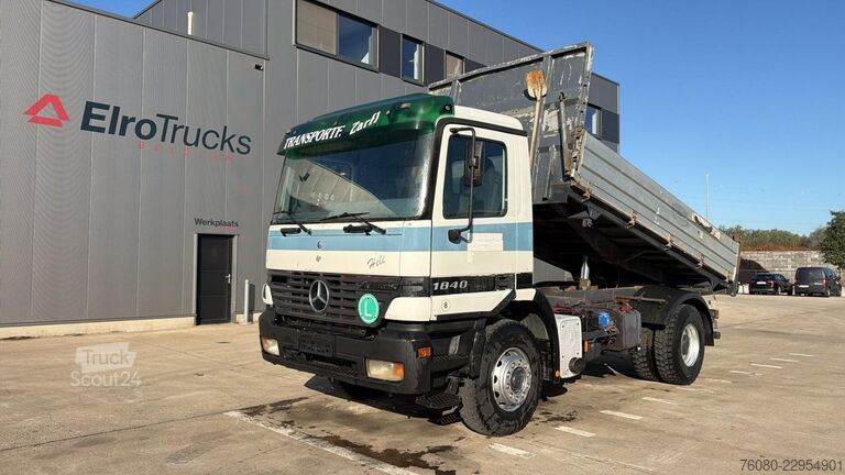 3-zijdenkipper Mercedes-Benz Actros 1840 (LAMES / STEEL SUSPENSION / V6 / MP...