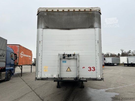 Auflieger mit Pritsche & Plane SCHMITZ SCB, GETRäNKEAUFLIEGER, LIFTACHSE,  PALETTENKASTEN, XL-ZERTIFKAT