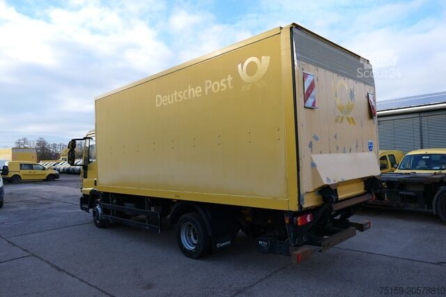 Dobozos furgon iveco EuroCargo ML 75 E 16 P LBW LUFT AUTOMATIK COC EURO-5 Koffer-Innenlänge 5,5m