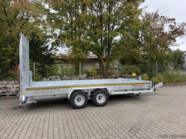 Низькорамний причіп Möslein TT 11-E6x2  Tieflader für Fräsen breiten Rampen, Neu